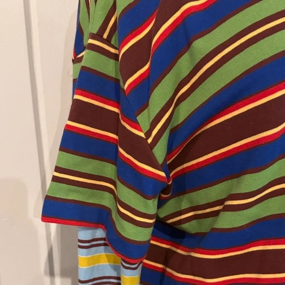 STAUD Colorful Striped Long Sleeve Dress - Picture 7 of 11